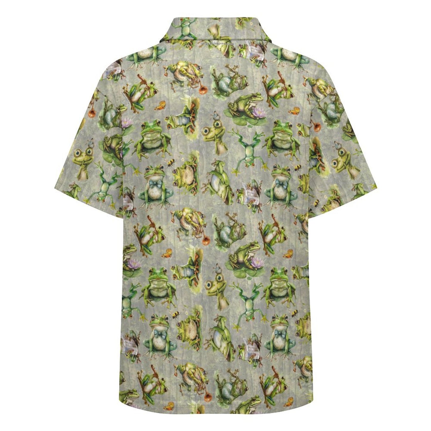 10 Animal Designs, Kids Button Down Polo Shirt