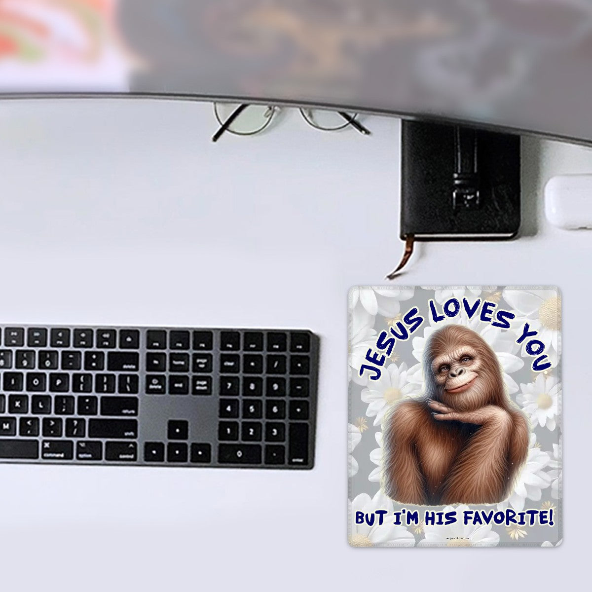 Bigfoot, Sasquatch, 9” x 7” Mouse Pad w/ Anti Slip Base