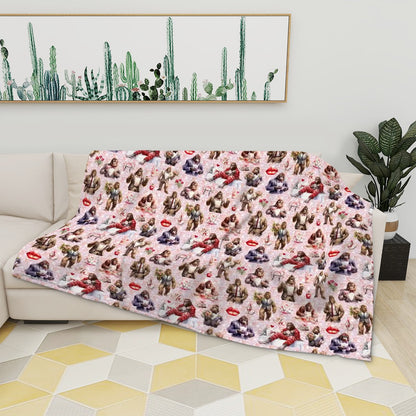 Sasquatch / Bigfoot 19 Designs - Soft Flannel Throw Blanket