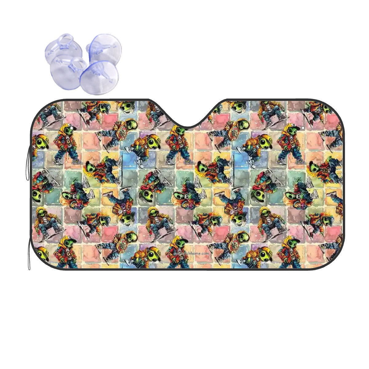 6 Alien Designs, Auto Car Windshield Sun Shade