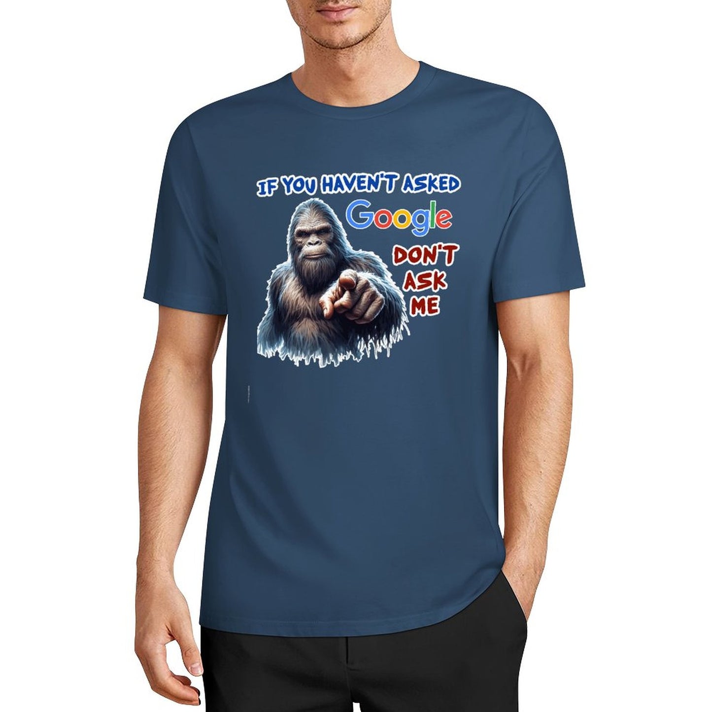 DTF 160gsm Cotton Men's Short Sleeve T-shirt (Front Printing)
