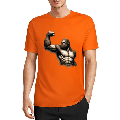 Bigfoot - Sasquatch Muscle Short Sleeve Cotton T-Shirt