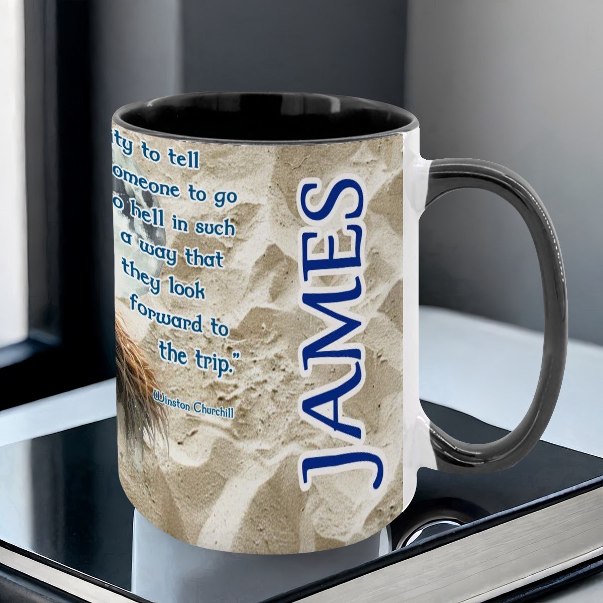 Sarcastic Sasquatch "Tact is the..", Large 15 Ounce Colorful Mugs – Made In USA