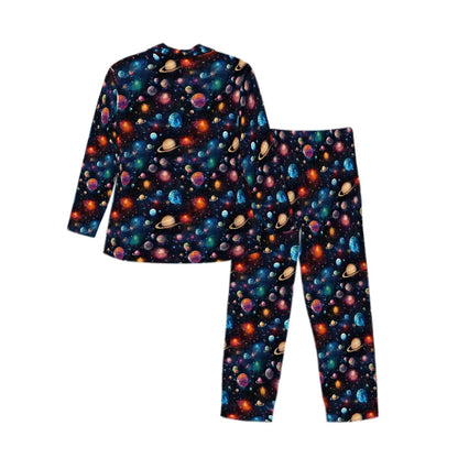 12 BEAUTIFUL Outer Space Designs, Long Sleeved Pajamas for Men Set Customized Services