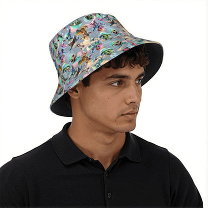 6 Alien Designs, Adult Bucket Hat