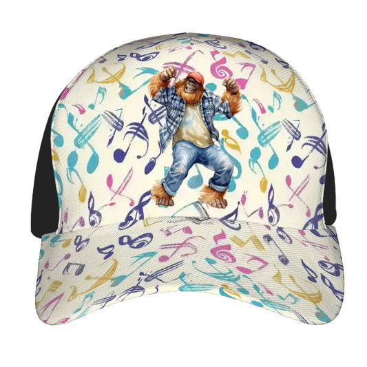 Bigfoot, Sasquatch, Dancing, Baseball Cap, Polyester Twill