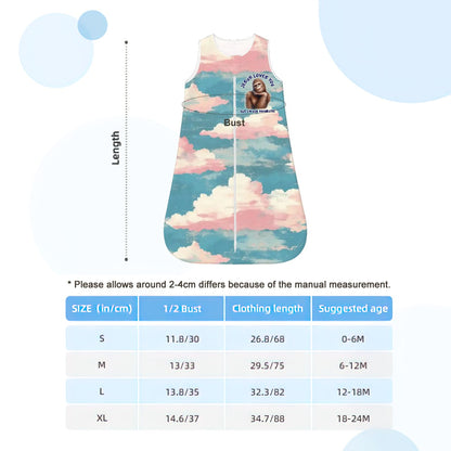 Bigfoot / Sasquatch "Jesus Loves You..", Sleeveless Baby Sleep Sack