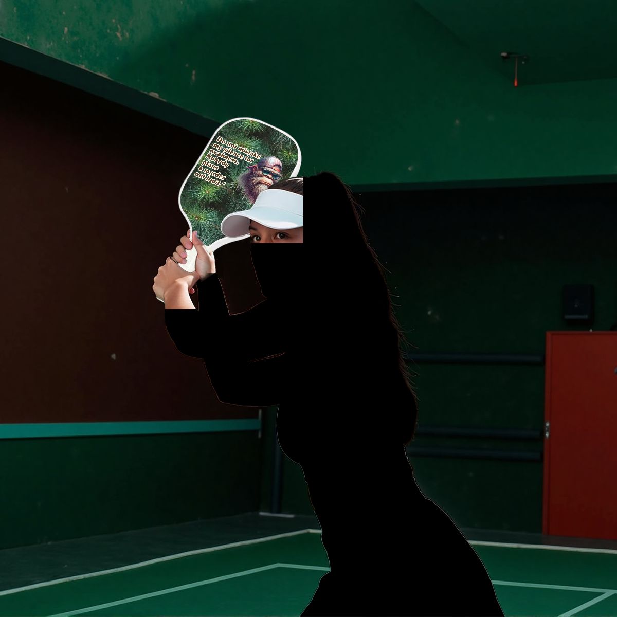 "No one plans a murder out loud" Bigfoot, Sasquatch Quote, Pickleball Paddle