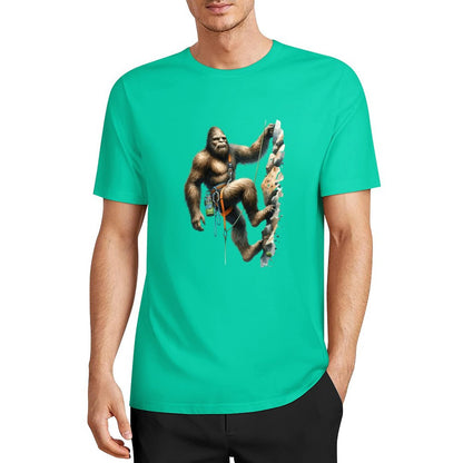 Bigfoot - Sasquatch Rock Climber Short Sleeve Cotton T-Shirt