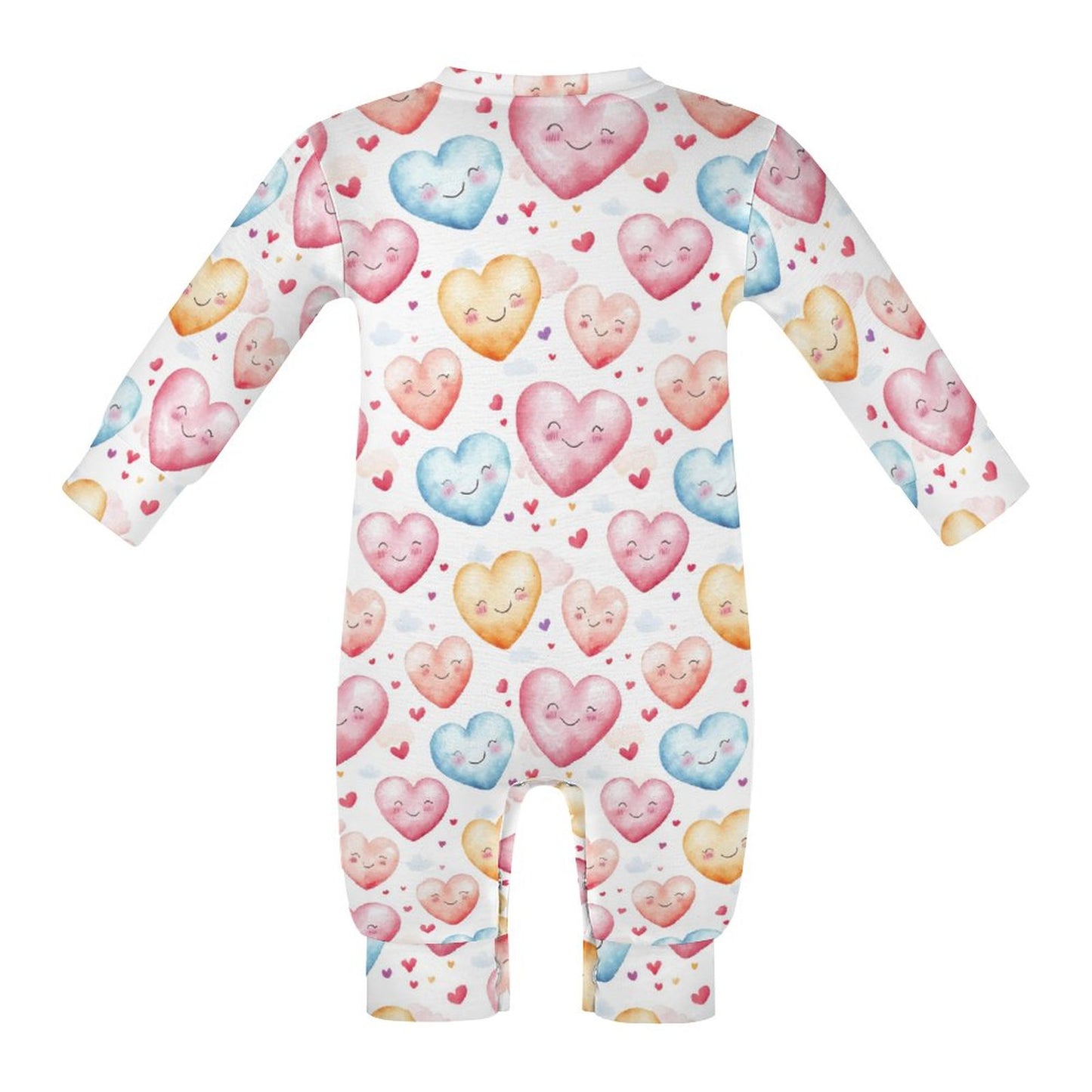 Bigfoot / Sasquatch Valentine, Long Sleeve Baby / Toddler Romper, Faux Cotton