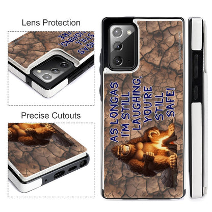 "As long as I'm smiling..." Bigfoot, Sasquatch Quotes, Samsung Note20 Flip Phone Case for  Series