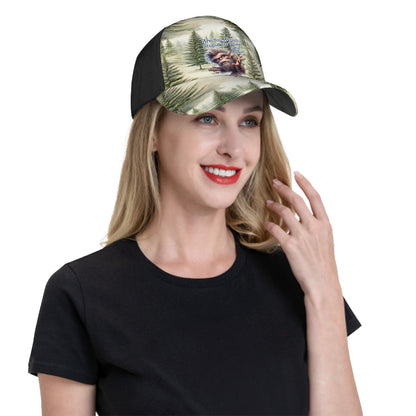 Bigfoot / Sasquatch "Are you always this stupid?" Baseball Cap, Polyester Twill