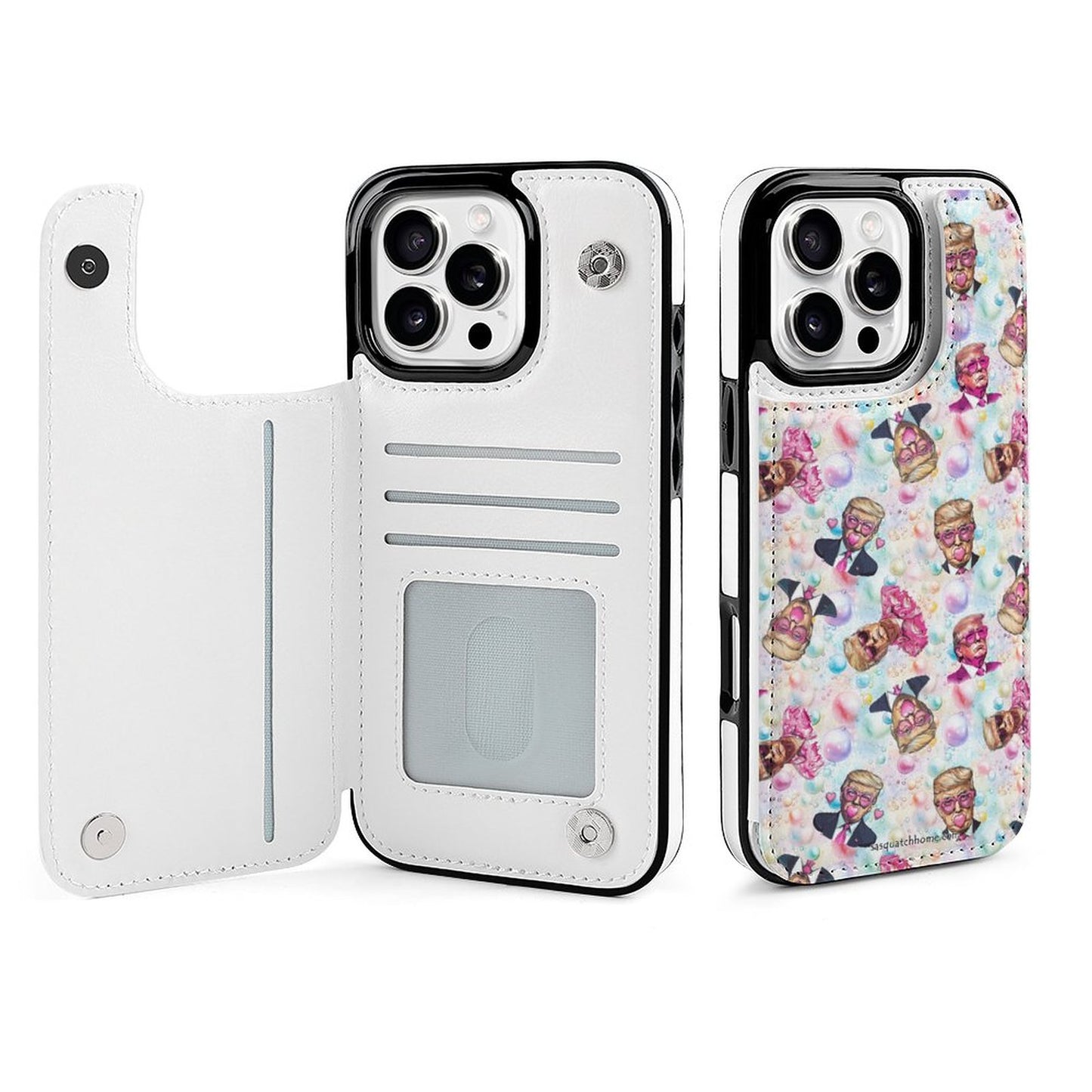 20 Donald Trump Designs, iPhone 16 Faux Leather Wallet Case