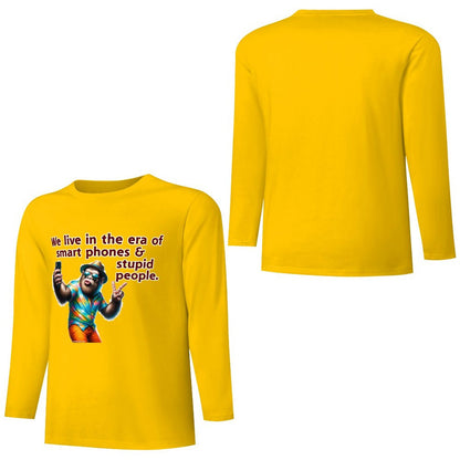 Bigfoot / Sasquatch "We Live in an Era...", Cotton Unisex Long Sleeve T-shirt