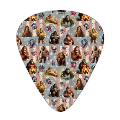 Guitar Picks, 12Pcs, Bigfoot Sasquatch (19) Designs, 3 thicknesses