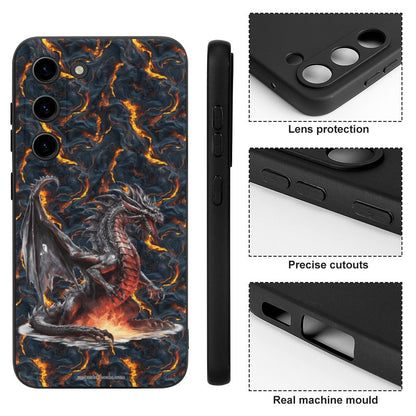 Dragon Fire, Samsung S23 Series TPU Cell Phone Case