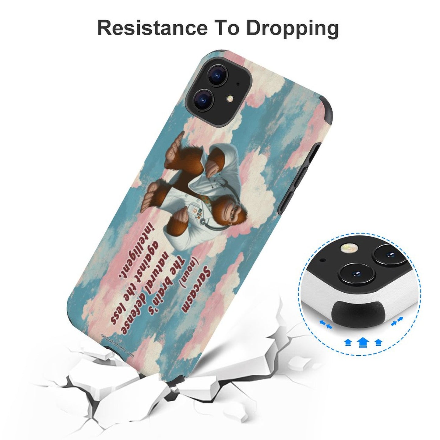 Bigfoot / Sasquatch Dr, "Sarcasm..", Microfiber iPhone 11 Cases