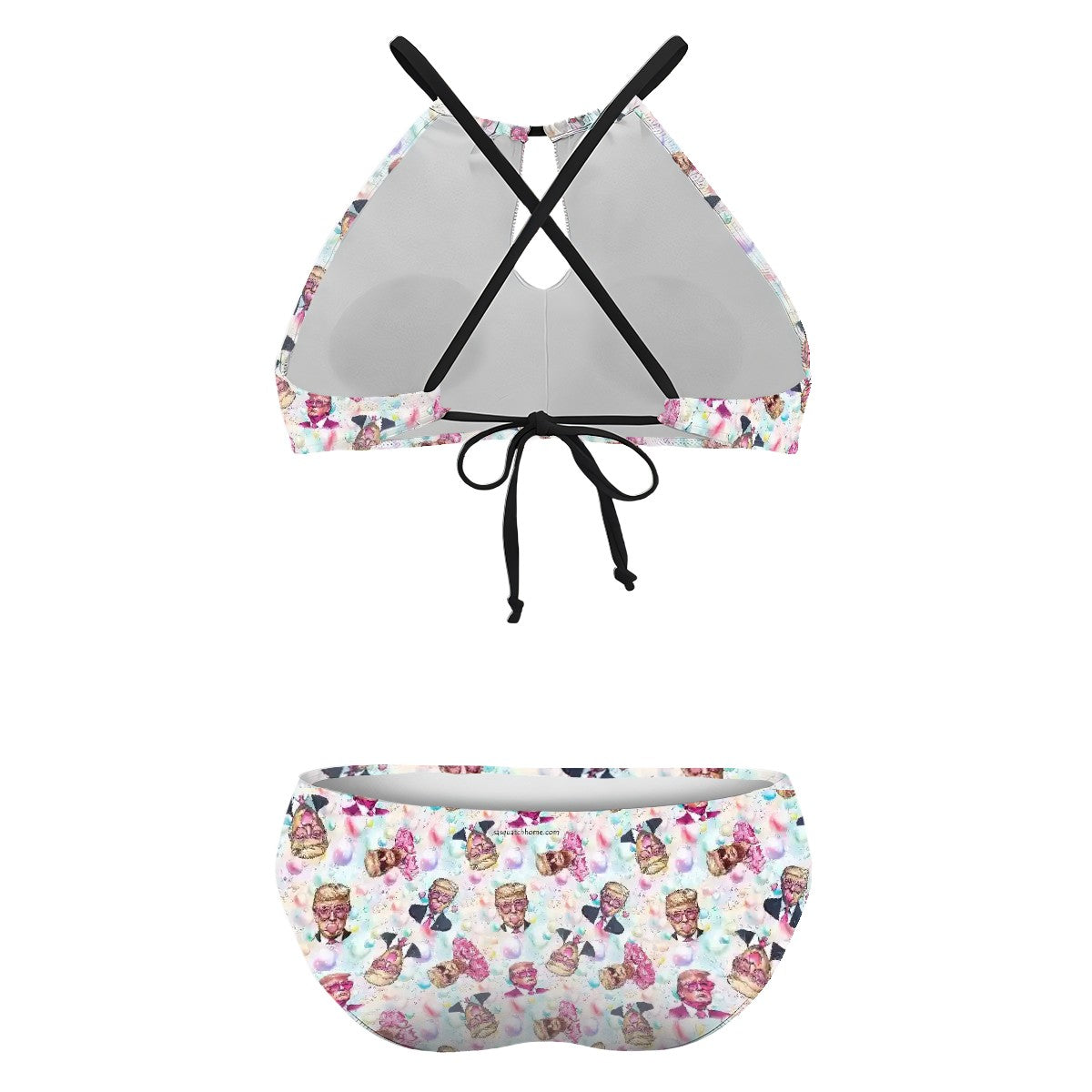 20 Donald Trump Designs, Plus Size High-Waisted Bikini Customized Services