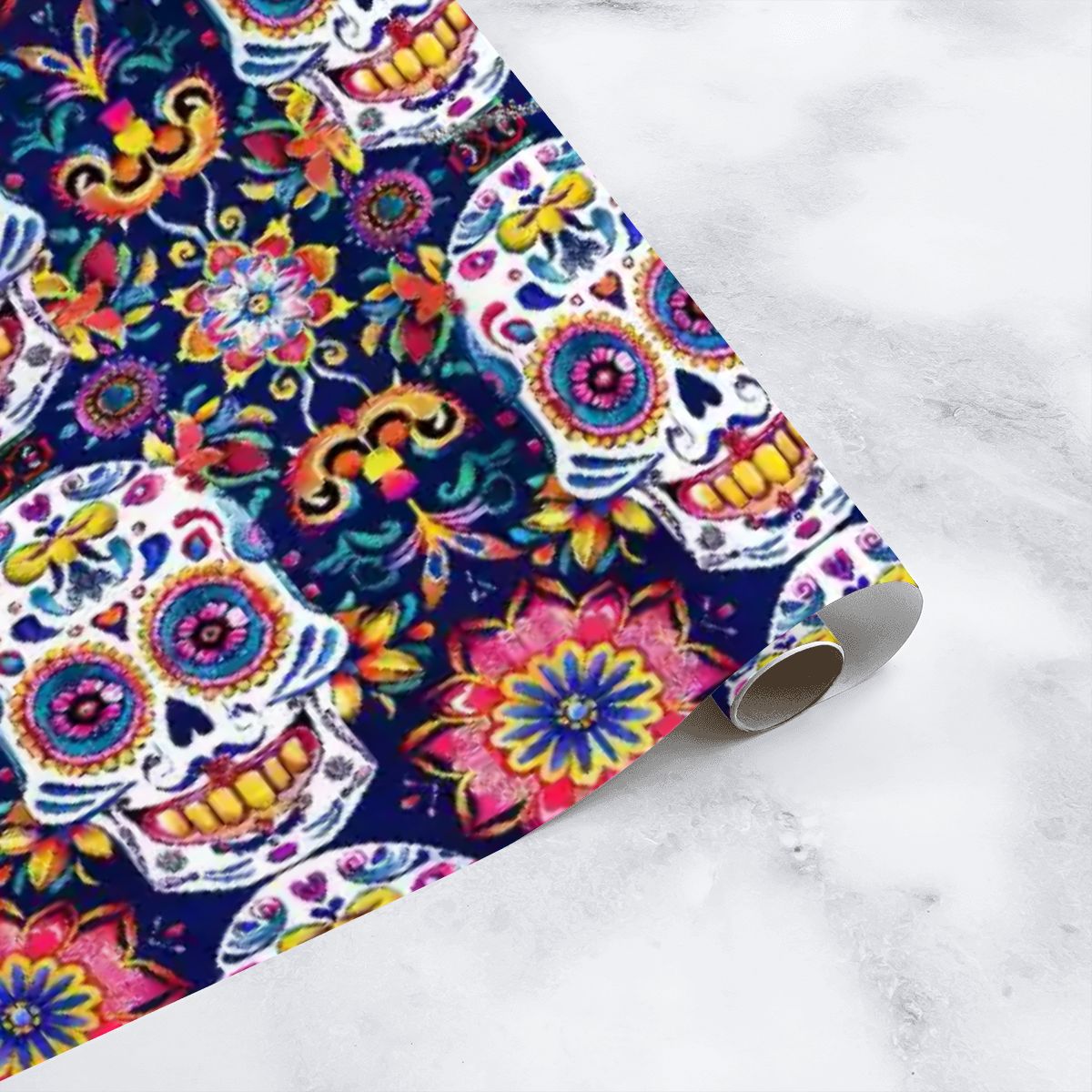 Day of the Dead Skulls, 3 Pack Gift Wrapping Paper Sheets
