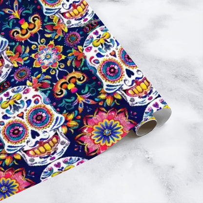 Day of the Dead Skulls, 3 Pack Gift Wrapping Paper Sheets