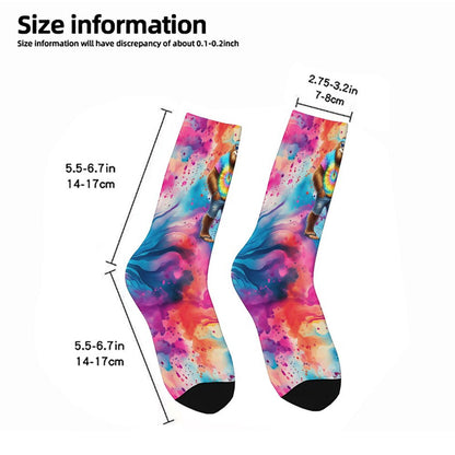 Hippie Bigfoot Sasquatch, Children’s Polyester Socks