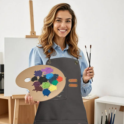 Pirate Canvas Cross Back Apron with Pockets