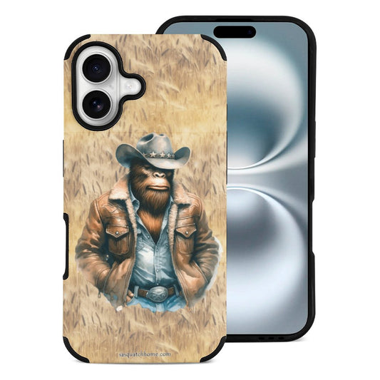 Bigfoot / Sasquatch Cowboy, Microfiber iPhone 16 Cases