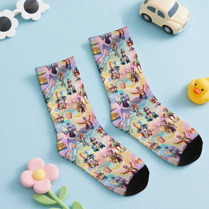 20 Beautiful Misc Designs, Children’s Polyester Socks