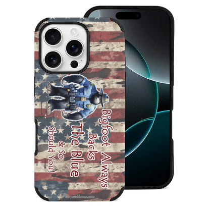 Bigfoot / Sasquatch "Bigfoot always backs..", Microfiber iPhone 16 Cases