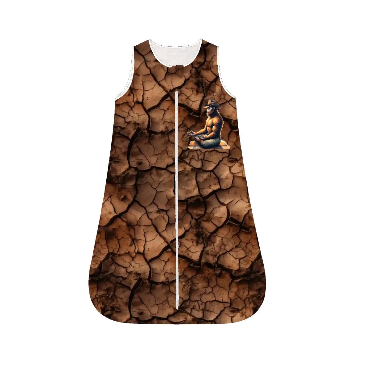 Cowboy Bigfoot Sasquatch Yoga, Sleeveless Baby Sleep Sack