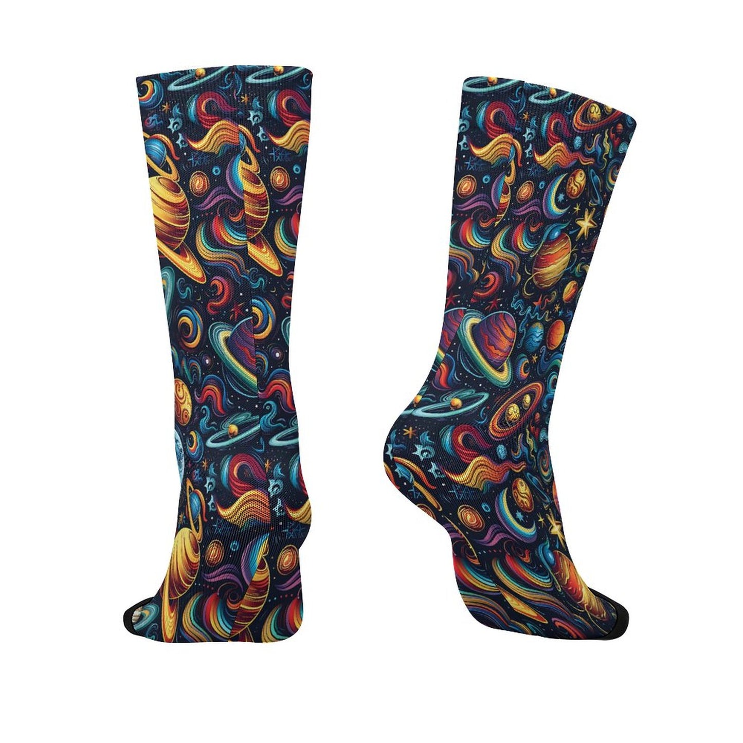 12 Beautiful Galaxy Space Designs, Children’s Polyester Socks