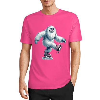 Bigfoot - Sasquatch Yeti Skate, Short Sleeve Cotton T-Shirt