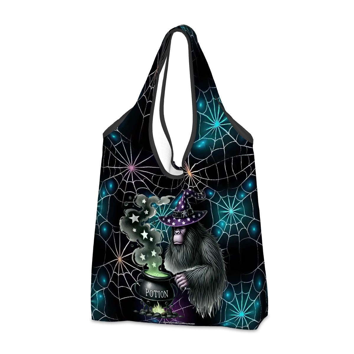 Sasquatch / Bigfoot Halloween Bag, Reusable Folding Bag