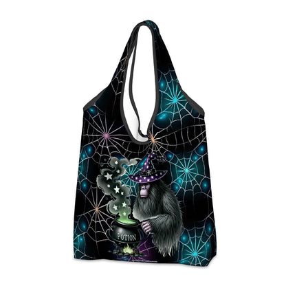 Sasquatch / Bigfoot Halloween Bag, Reusable Folding Bag