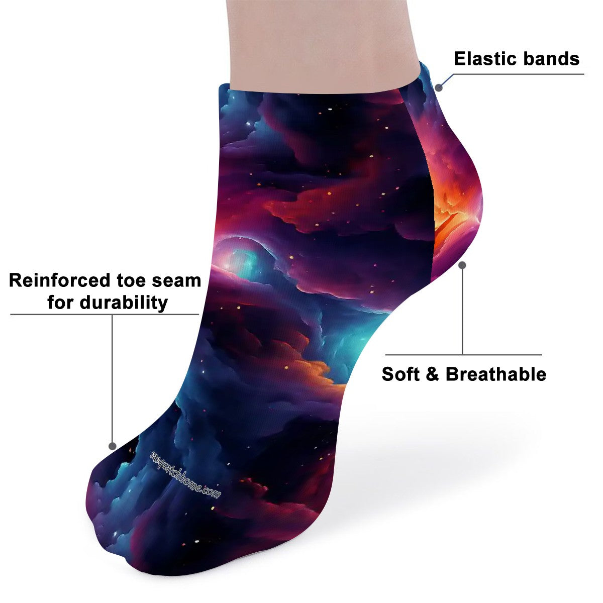 8” Poly Ankle Socks