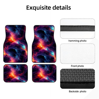 12 Galaxy / Outer Space Designs, 4 Piece Auto Floor Mats