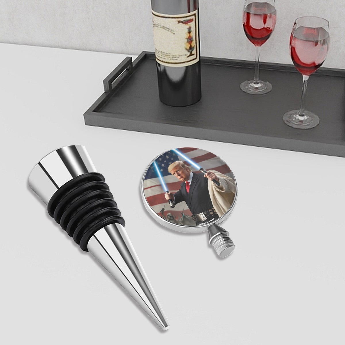 Donald Trump Jedi, Light Saber, Wine Bottle Stopper