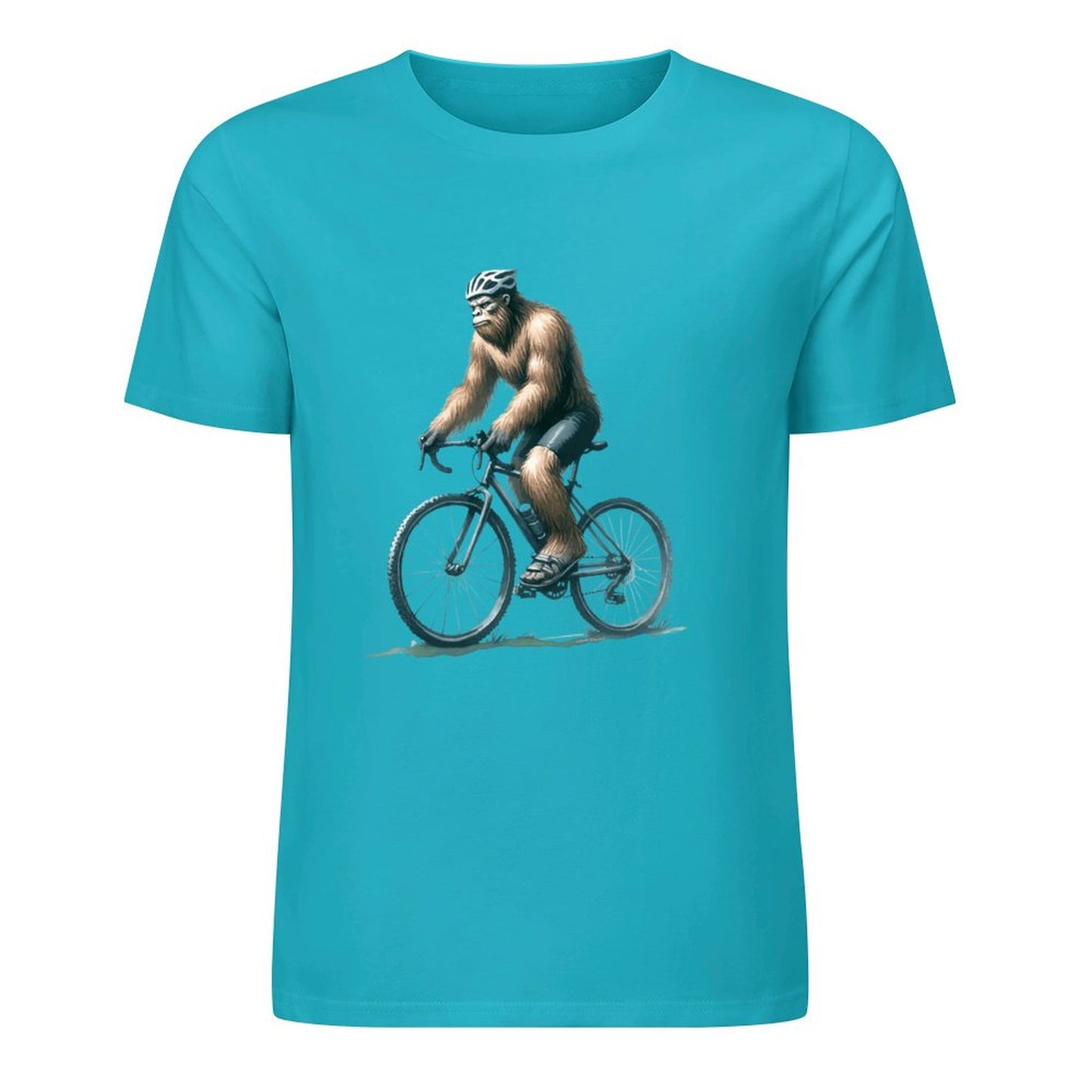 Bigfoot - Sasquatch Bicycle Short Sleeve Cotton T-Shirt