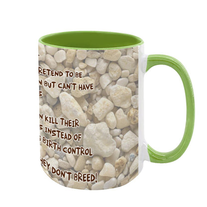 Sarcastic Sasquatch "The leftist..", Large 15 Ounce Colorful Mugs – Made In USA