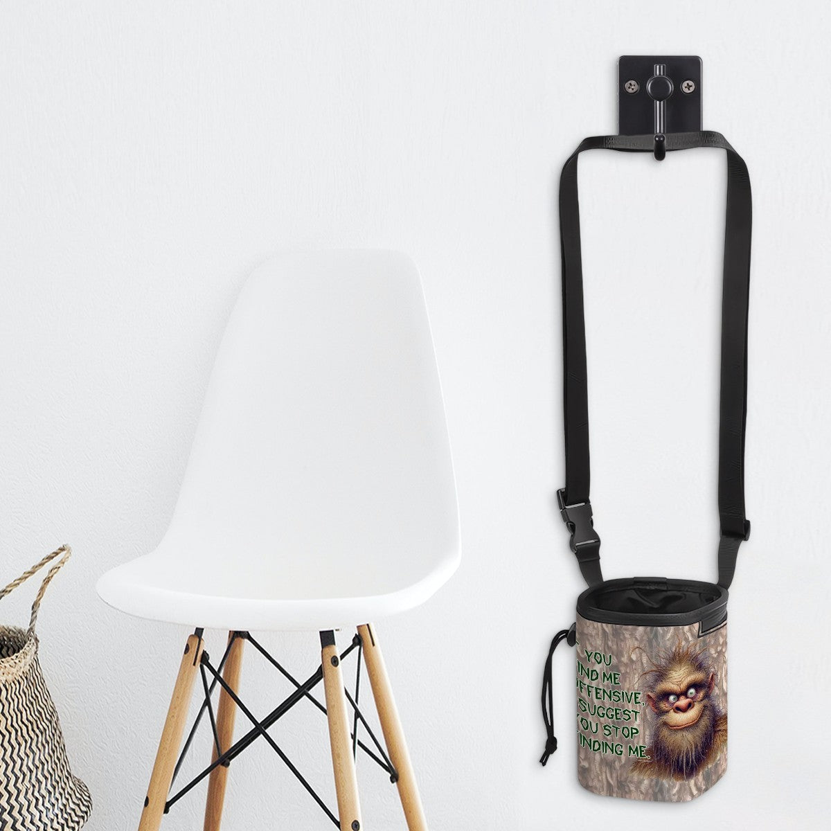 Bigfoot, Sasquatch, "If you find me offensive..." Pet Toy & Treat Pouch / Purse