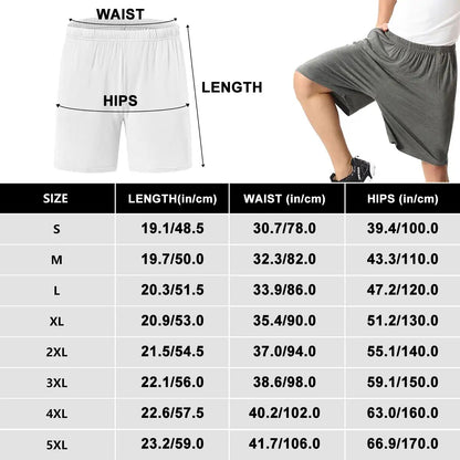 10 Tie Dye Designs, Men’s Polyester, pocketed, pajama Shorts