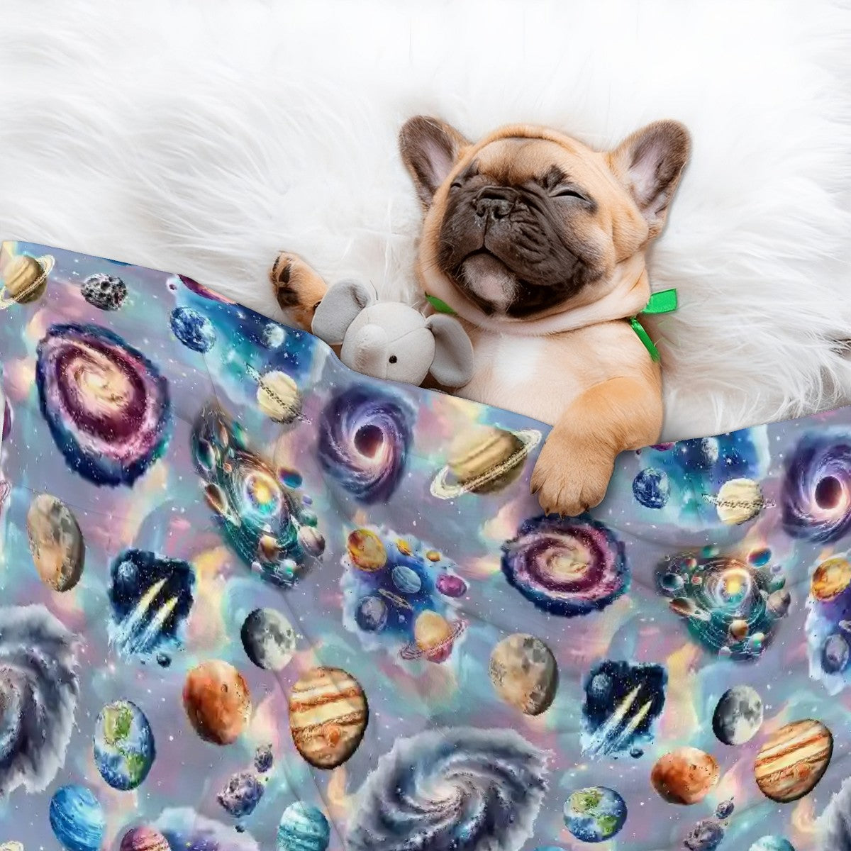 Outer Space, Fluffy, Soft Dog Blanket