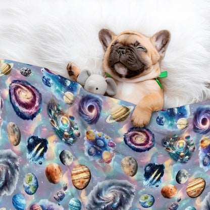 Outer Space, Fluffy, Soft Dog Blanket