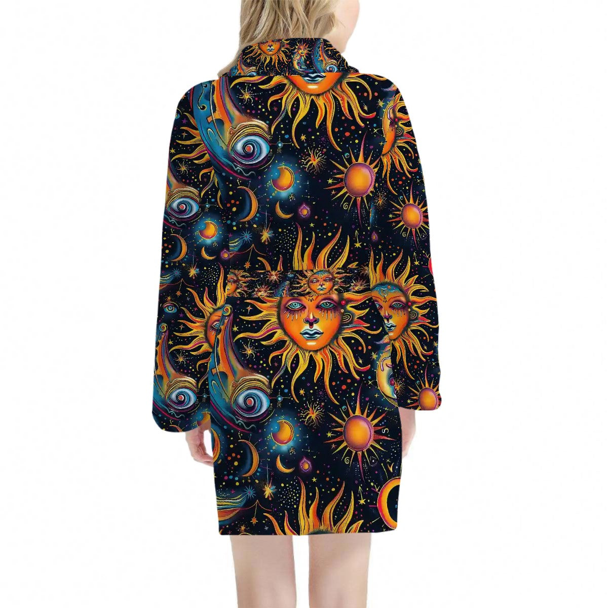 Astronomy Themed Women’s Bath Robe 33.5” Long