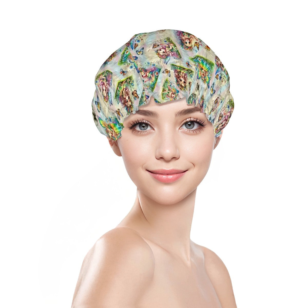 6 Fairy Designs, Reusable Shower Cap