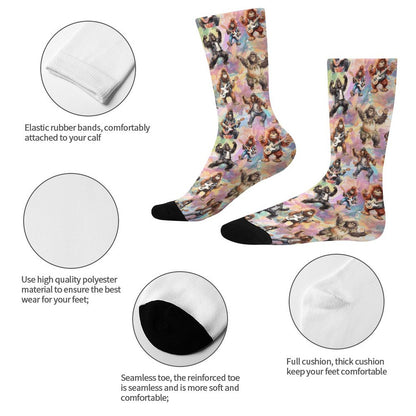 21 Bigfoot Sasquatch Designs, Children’s Polyester Socks