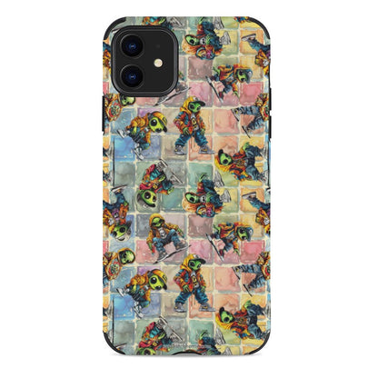 6 Alien Designs, Microfiber iPhone 11 Cases