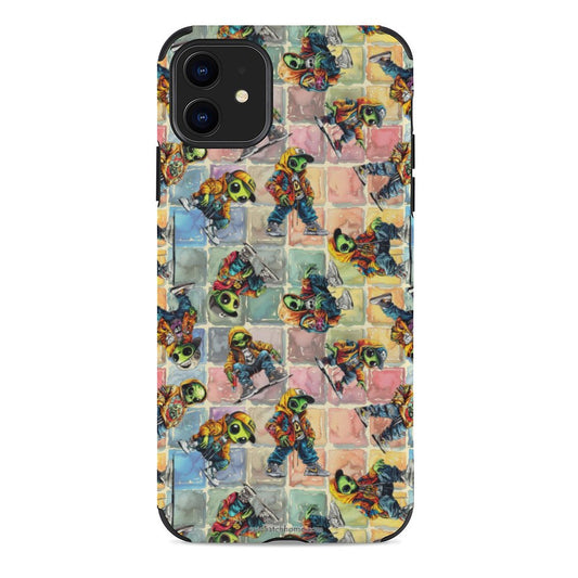6 Alien Designs, Microfiber iPhone 11 Cases