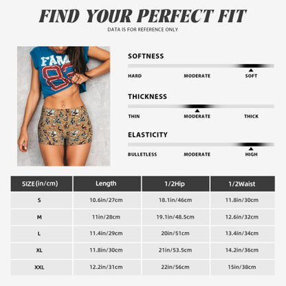 Athletic Shorts Women's Short Yoga / Sports Shorts, Bigfoot, Sasquatch, Bigfoot shorts