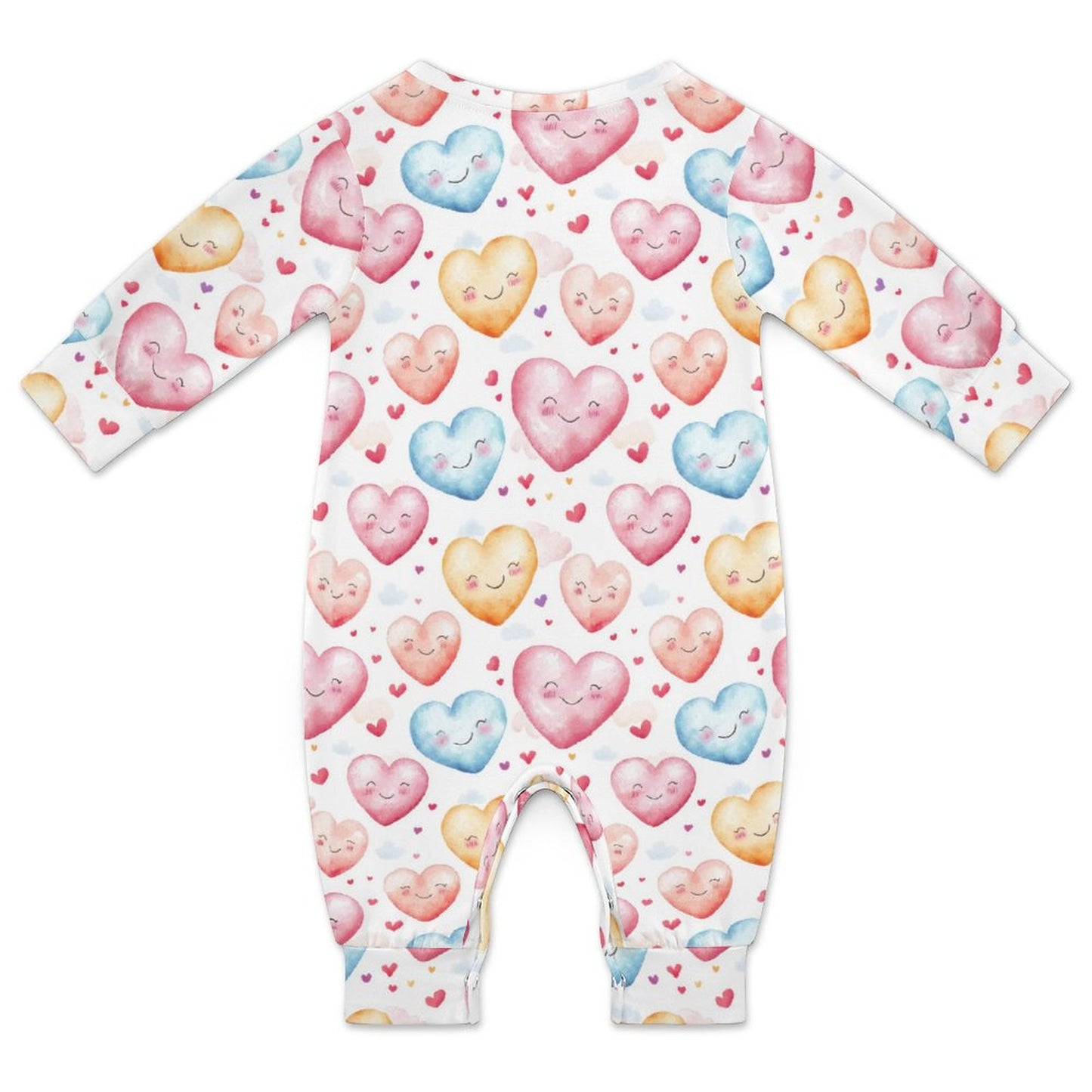 Bigfoot / Sasquatch Valentine, Long Sleeve Baby / Toddler Romper, Faux Cotton